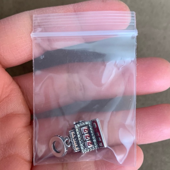 NWOT Lucky Casino Slot Machine Las Vegas Dangle Charm Sterling Silver 925 - Picture 6 of 16